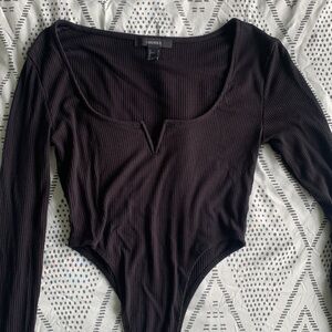 Long sleeve black bodysuit small